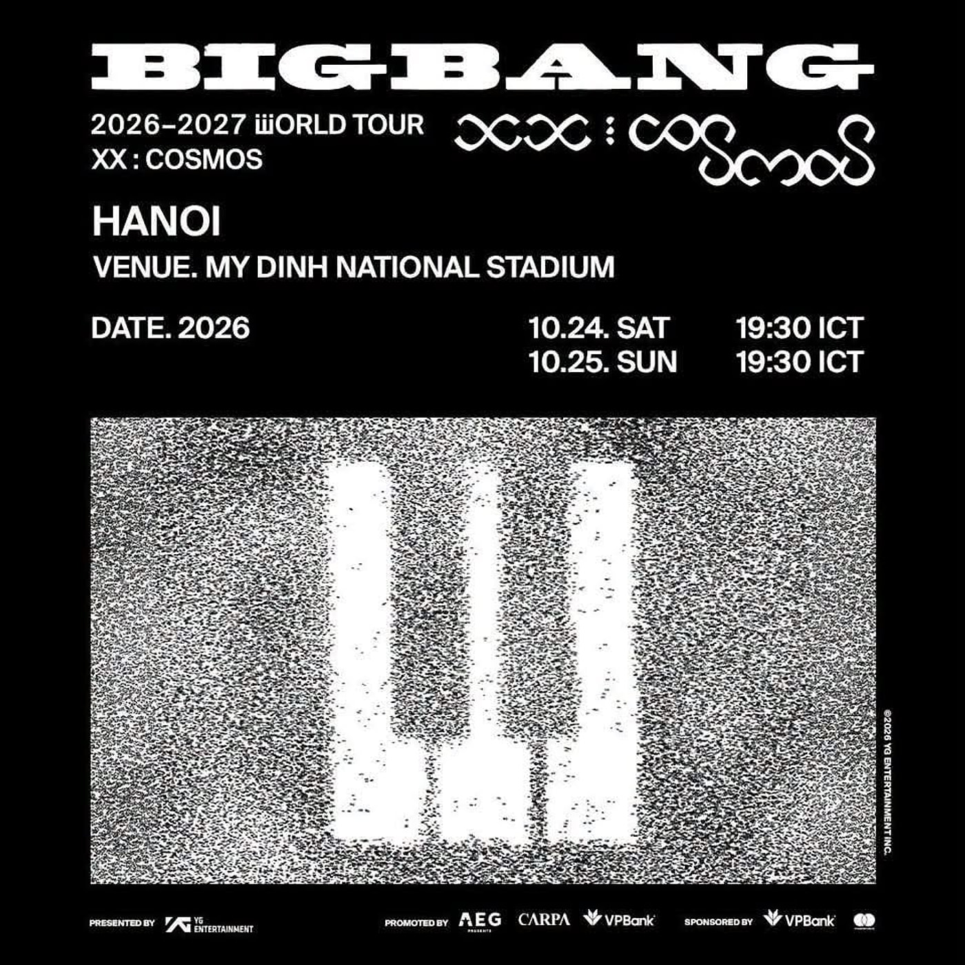 BIGBANG 2026-2027 WORLD TOUR < XX : COSMOS > IN HANOI