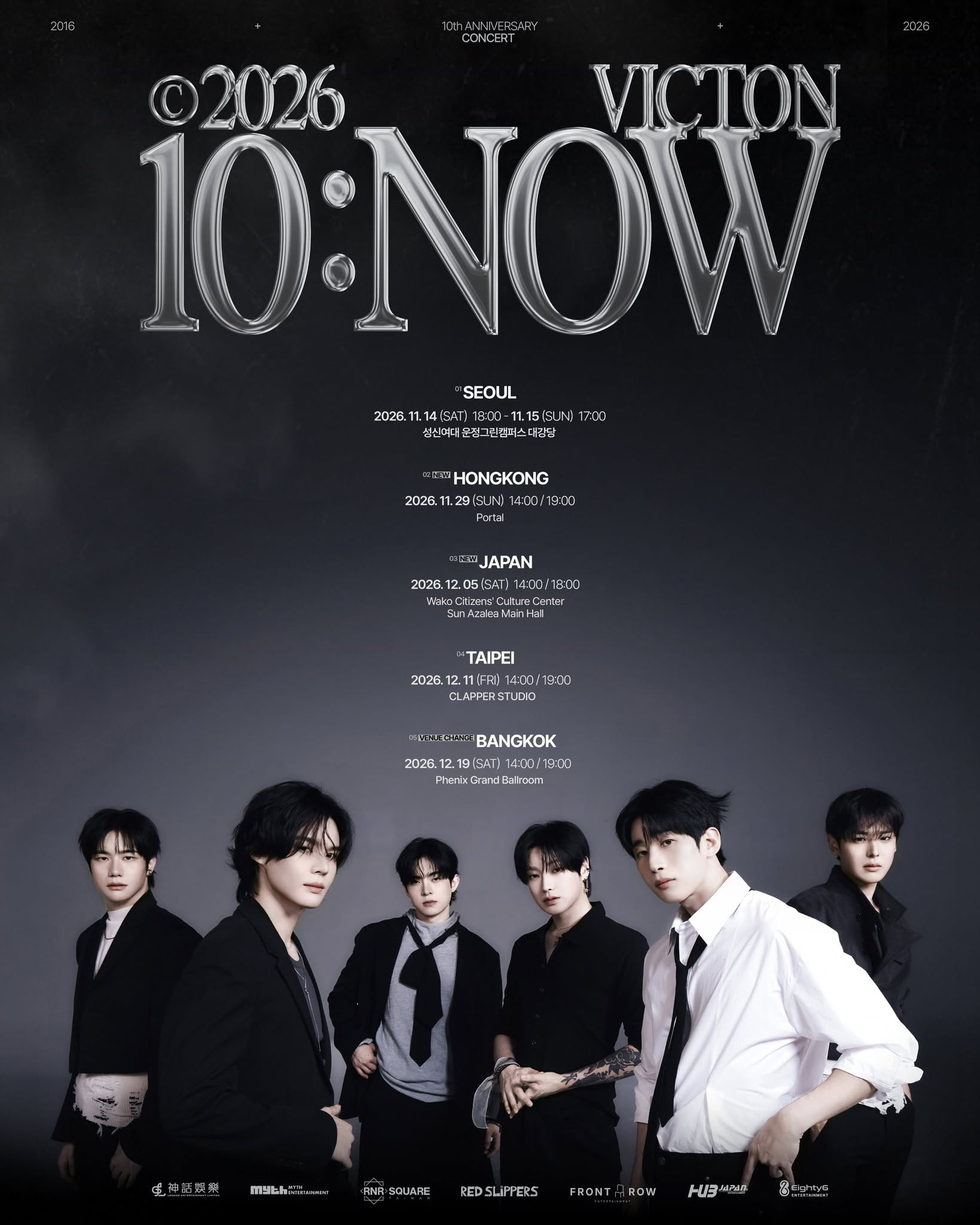 Poster 2026 VICTON CONCERT [10:NOW] IN BANGKOK