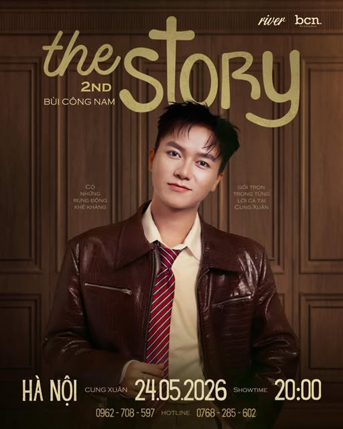 Poster BÙI CÔNG NAM “THE STORY” LIVE TOUR IN HÀ NỘI 2026