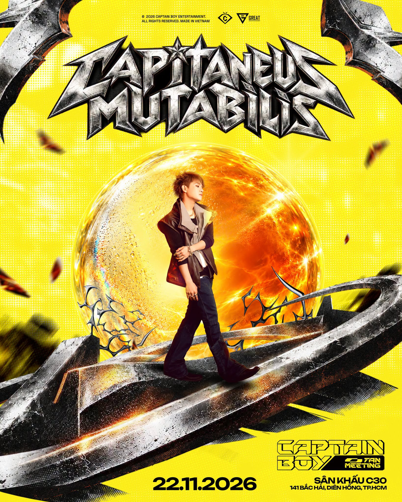 Poster CAPTAIN BOY FAN MEETING – TP.HCM