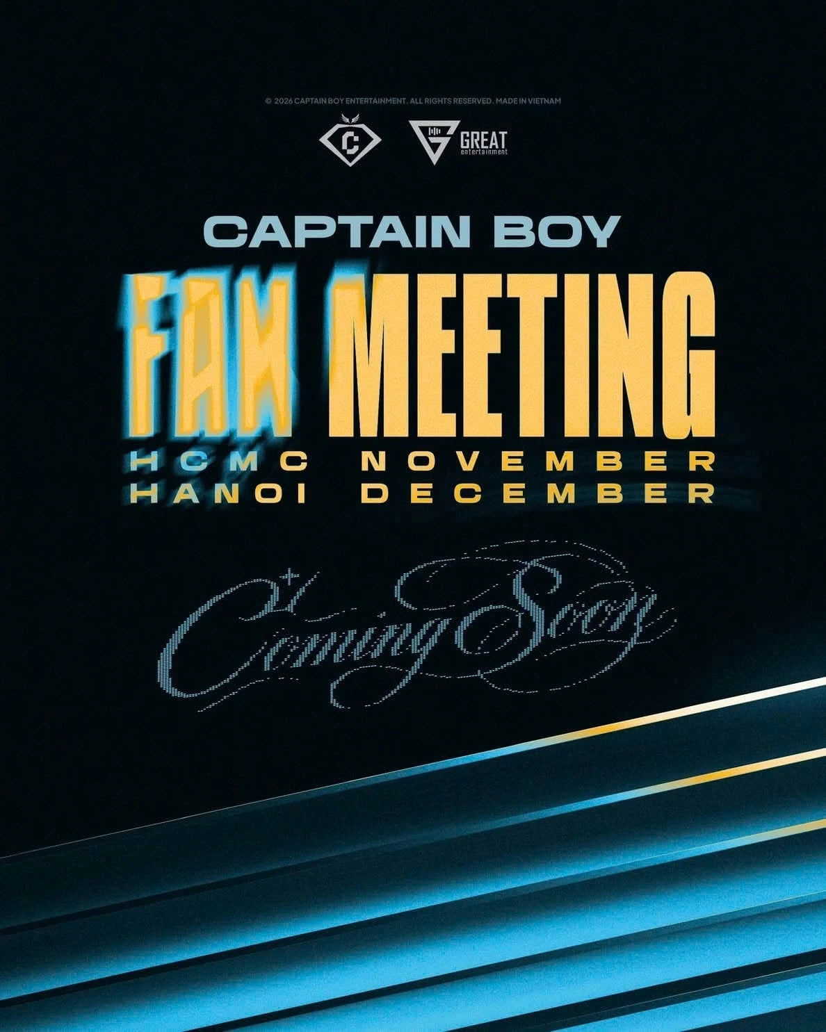 Poster CAPTAIN BOY FAN MEETING – HÀ NỘI