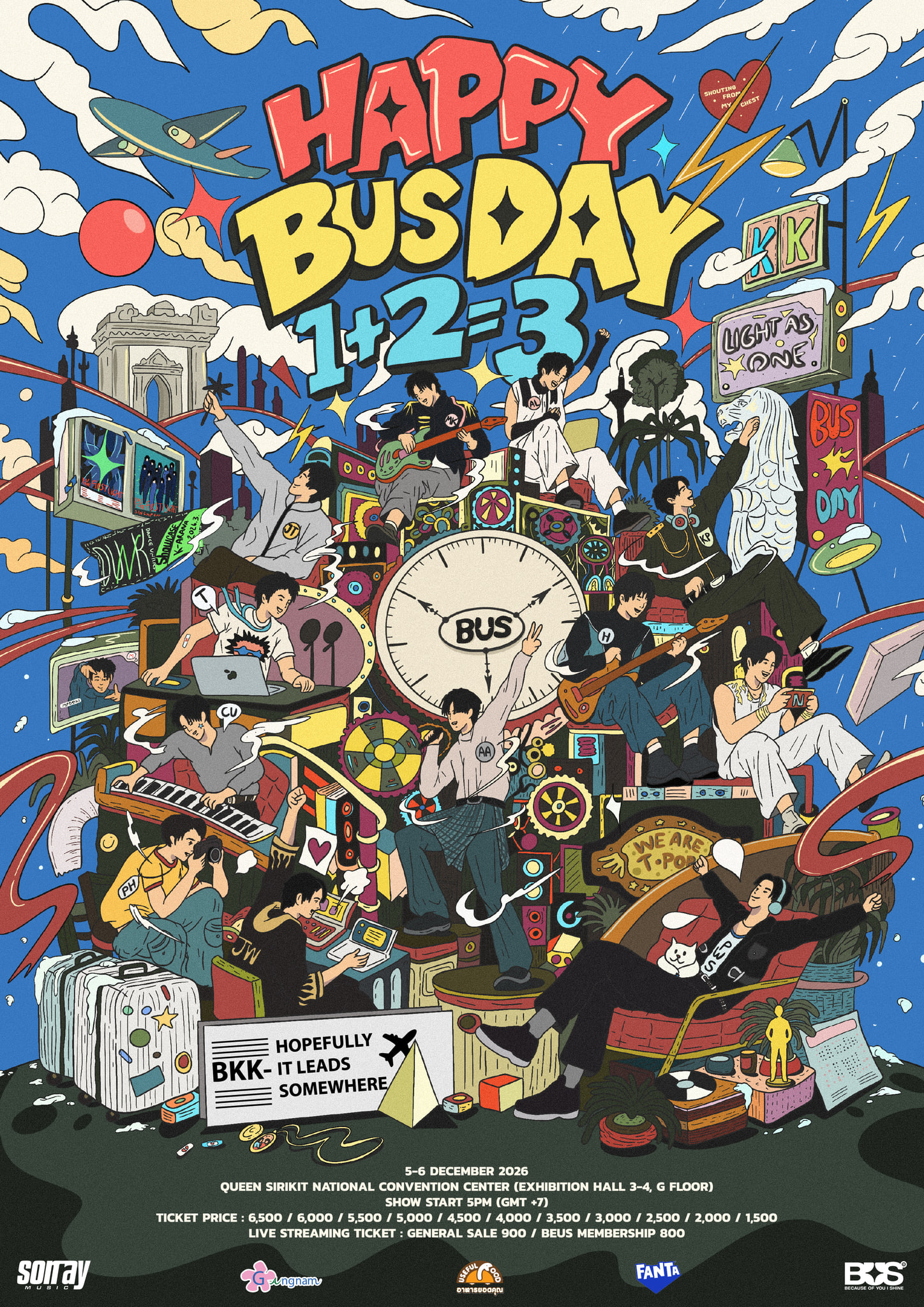 Poster Happy BUSDAY 1+2=3