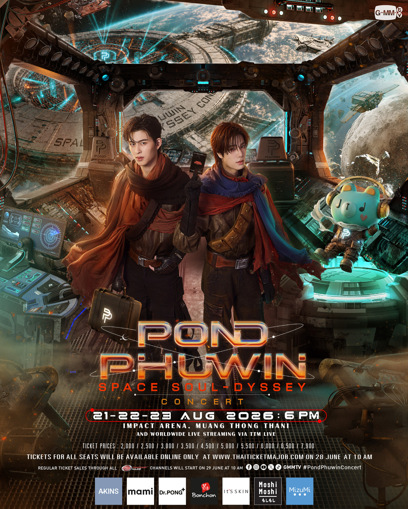 Poster POND PHUWIN Space Soul-dyssey CONCERT