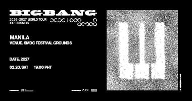 Poster BIGBANG 2026-2027 WORLD TOUR < XX : COSMOS > IN MANILA