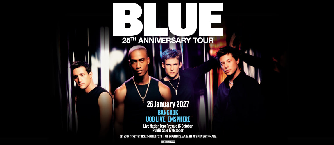 Poster BLUE 25TH ANNIVERSARY TOUR