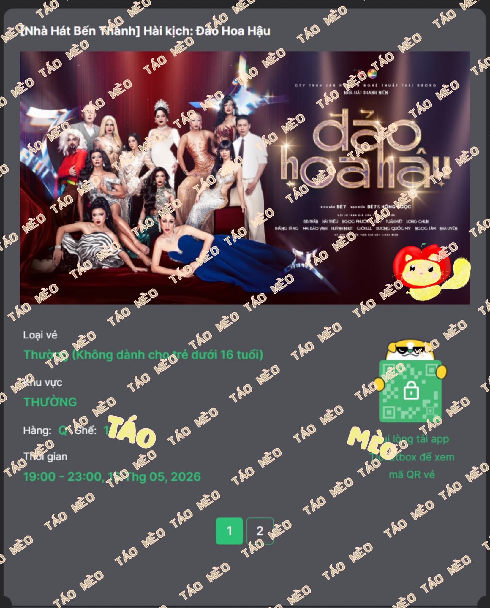 Booking confirmation 1: Hài kịch: Đảo Hoa Hậu