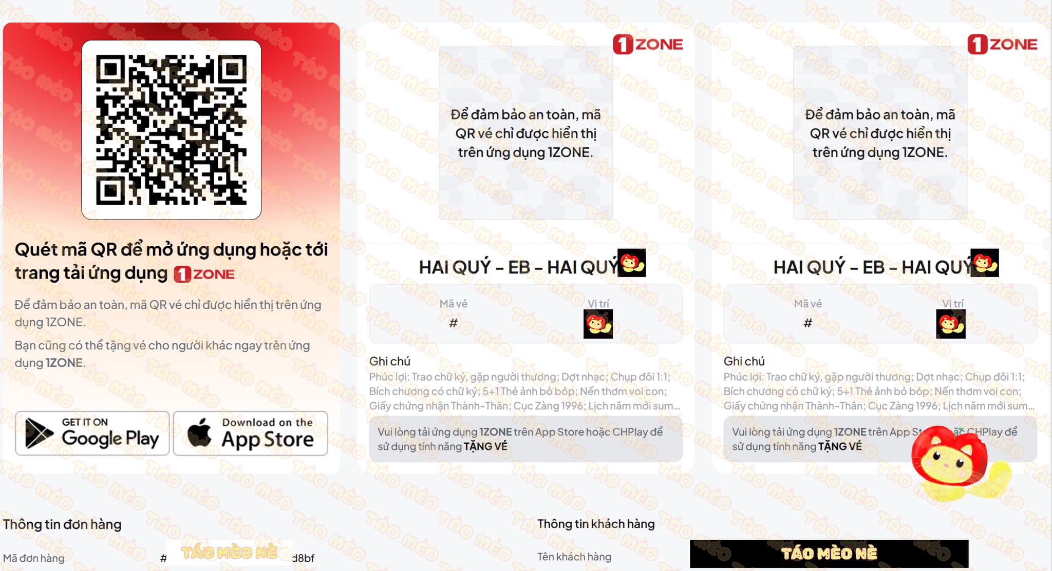Booking confirmation: Vương Bình – Tiệc Thành Thân (Mâm 2), Vietnam
